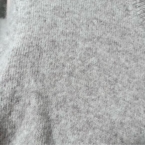 Monte Carlo Light Khaki Angora Wool Open Front Cardigan 38/L - Picture 10 of 16